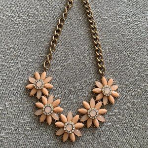 Forever 21 Peach Flower Necklace